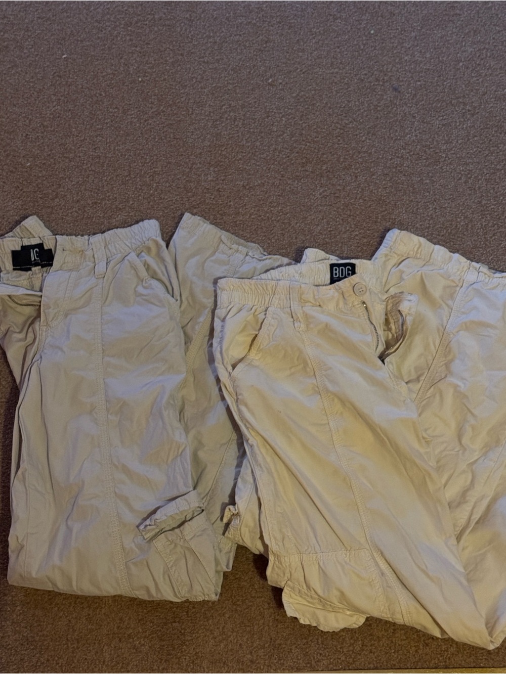 Lot of 3 BDG Gorpcore Cargo Pants size small and extra small